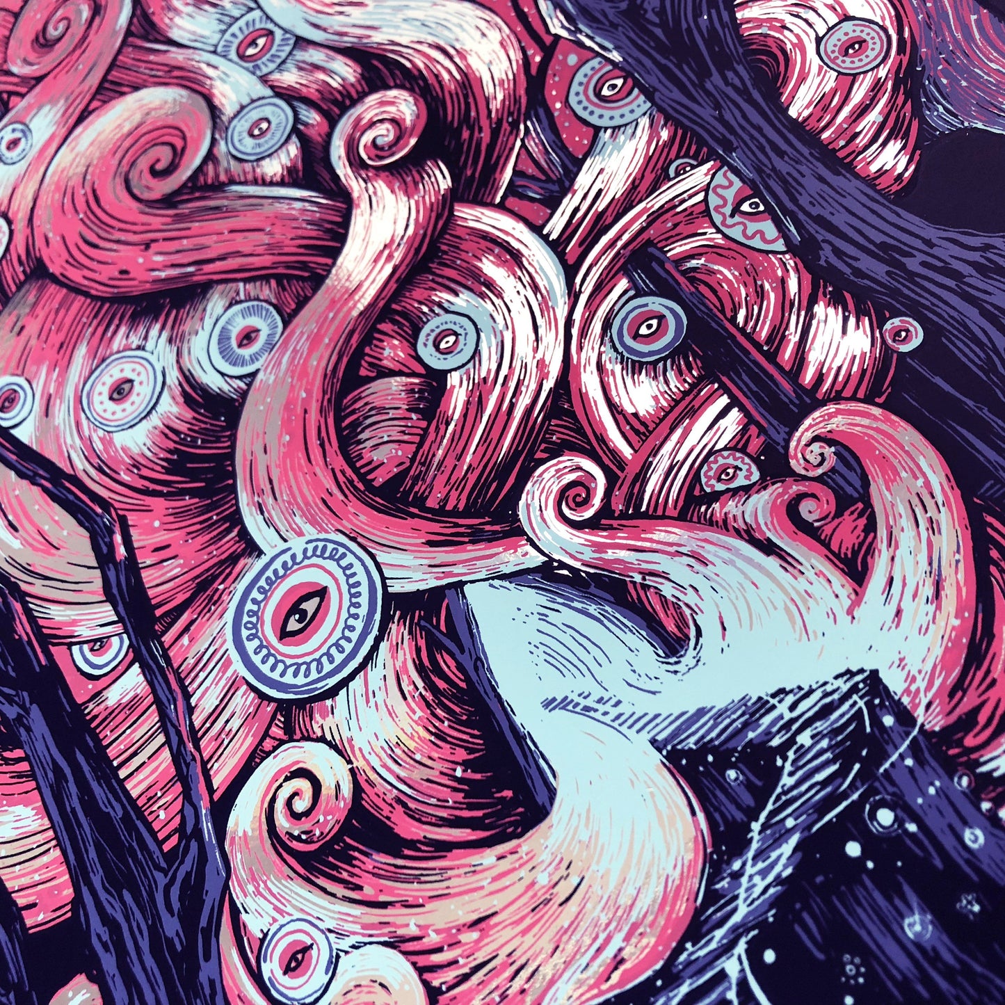 Dave Matthews Band Gorge 2016 Silver Foil (AP Edition of 80) Print James R. Eads