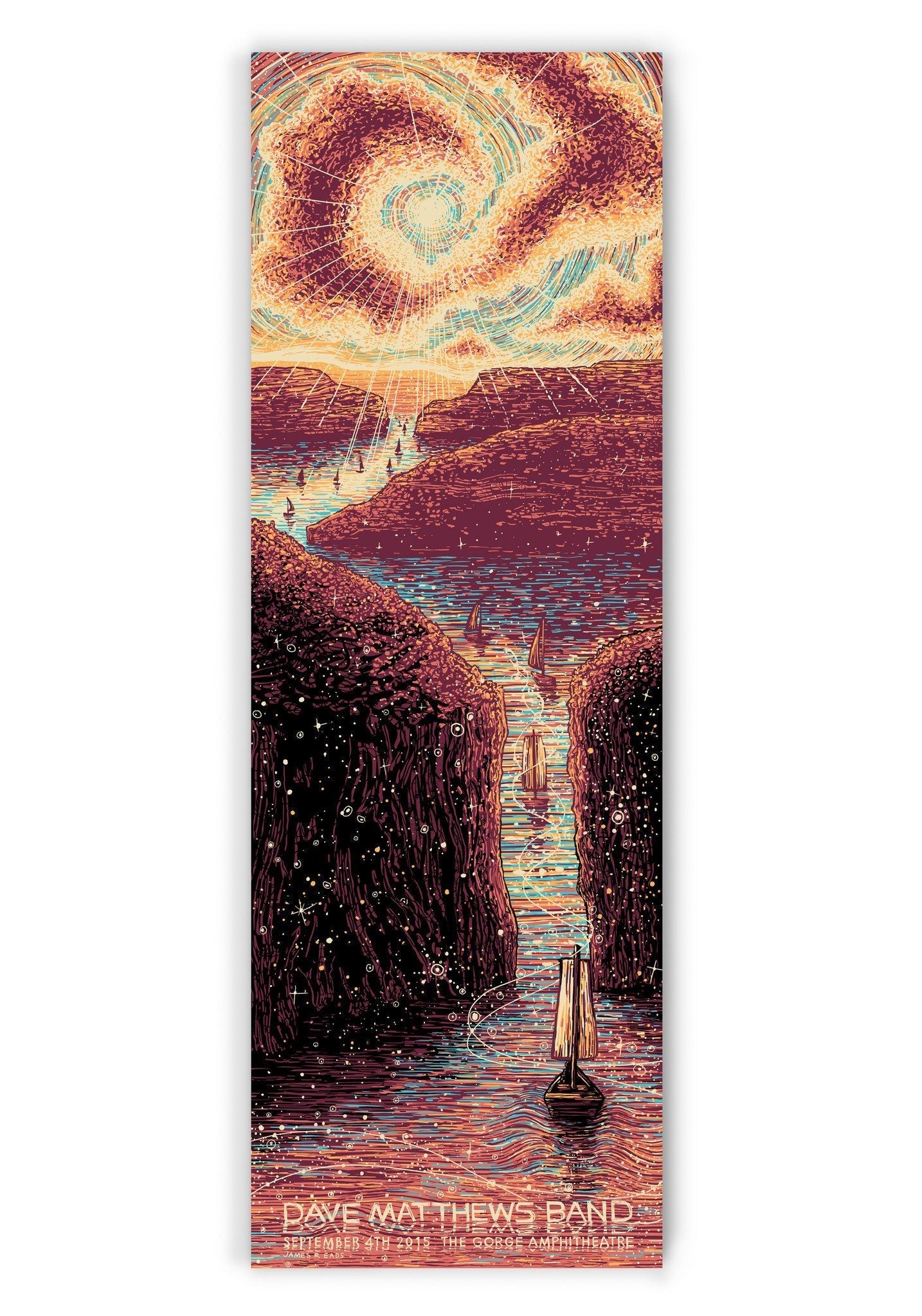 Dave Matthews Band The Gorge N1 2015 (AP Edition of 120) Print James R. Eads