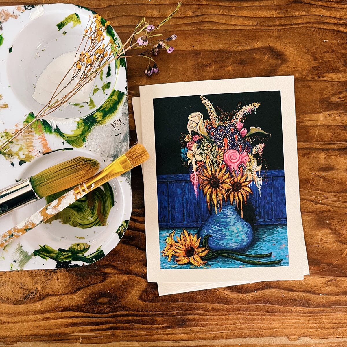 Flowers for Vincent Greeting Card Greeting Card James R. Eads