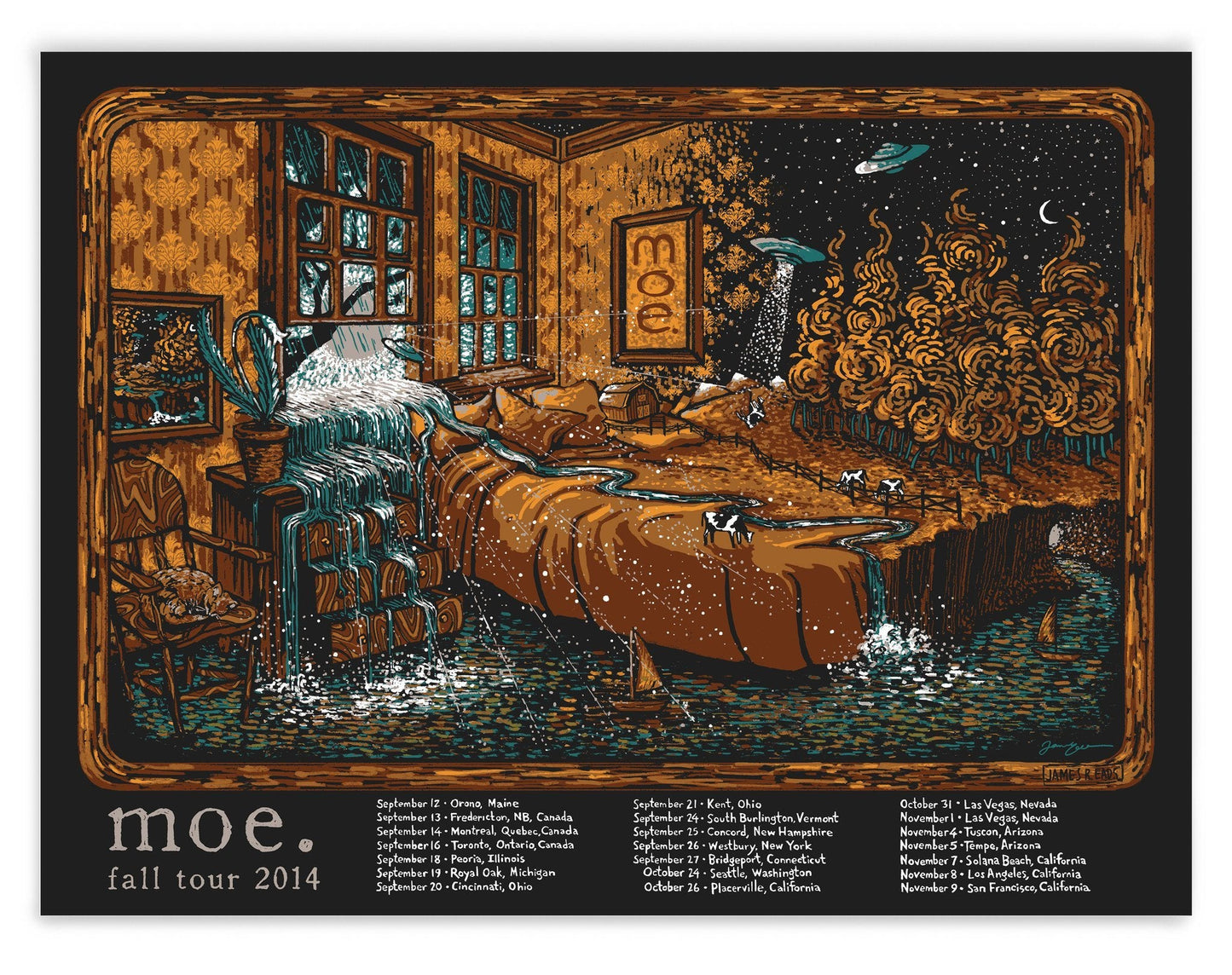 moe. Fall tour 2014 (AP Edition of 60) Print James R. Eads