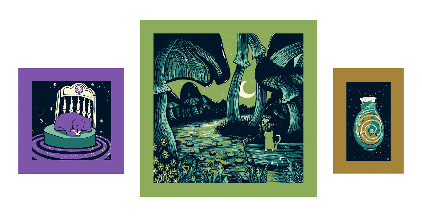 Mystic Cat Set No. 2 James R. Eads