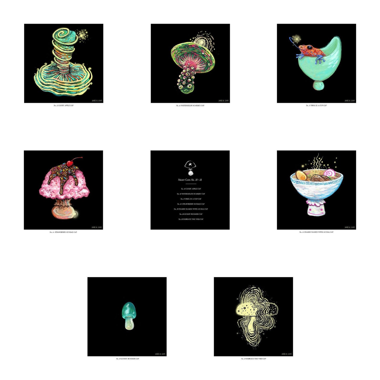 Night Caps No. 15-21 (Edition of 75) James R. Eads