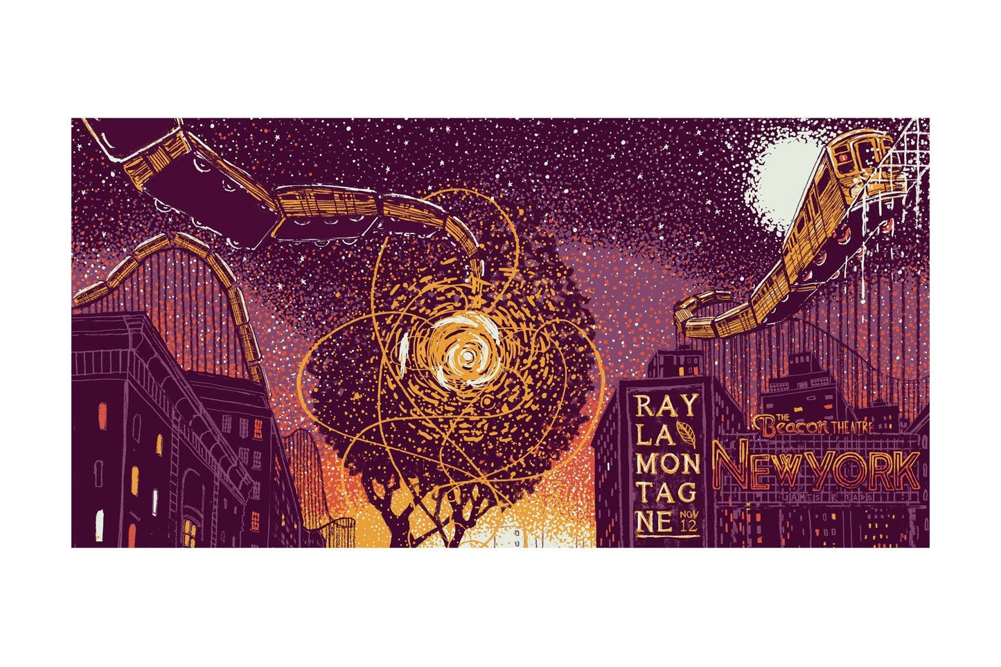 Ray LaMontagne NYC (Night 1) Print James R. Eads