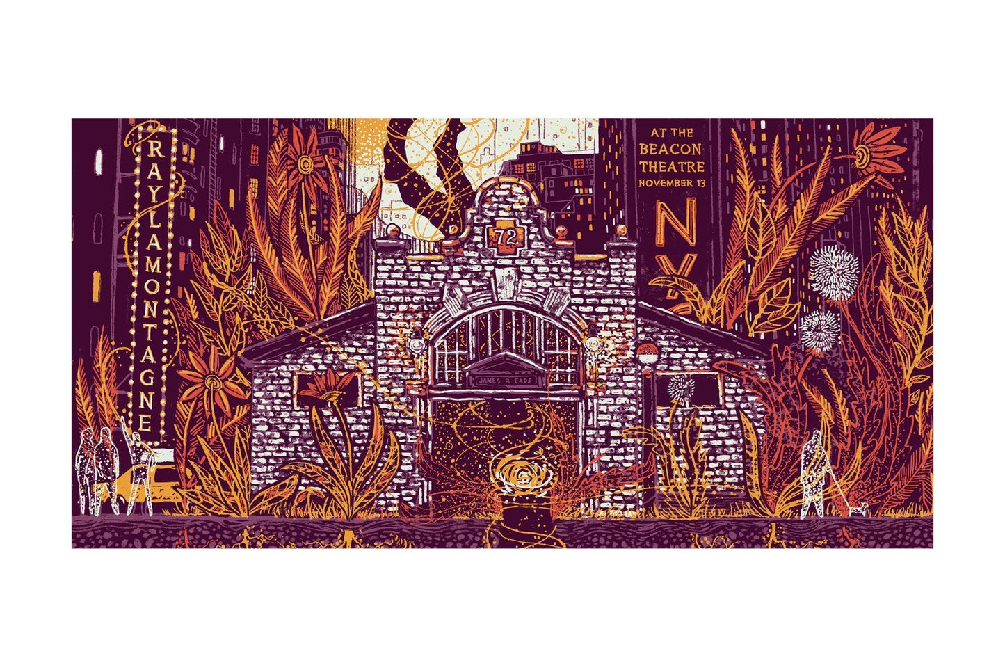 Ray LaMontagne NYC (Night 2) Print James R. Eads