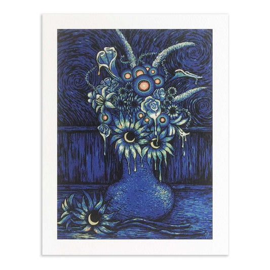 Moonflowers Greeting Card