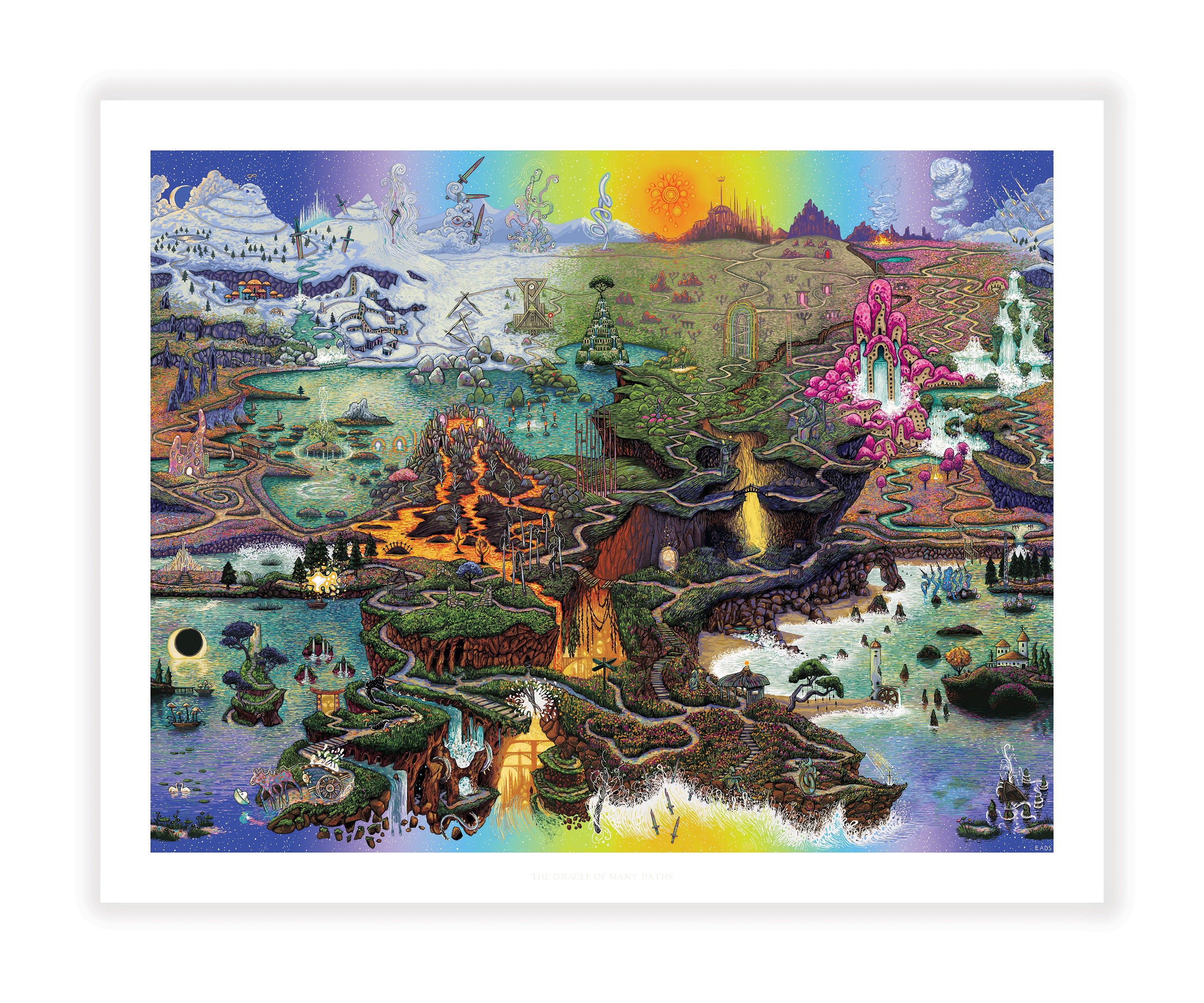 The Oracle of Many Paths | Limited Edition Giclee print by James R ...