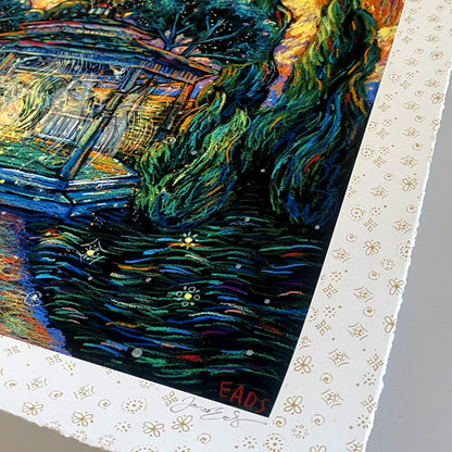 An Ode to Summer Lost (Elaborate Gold Edition of 22) Print James R. Eads