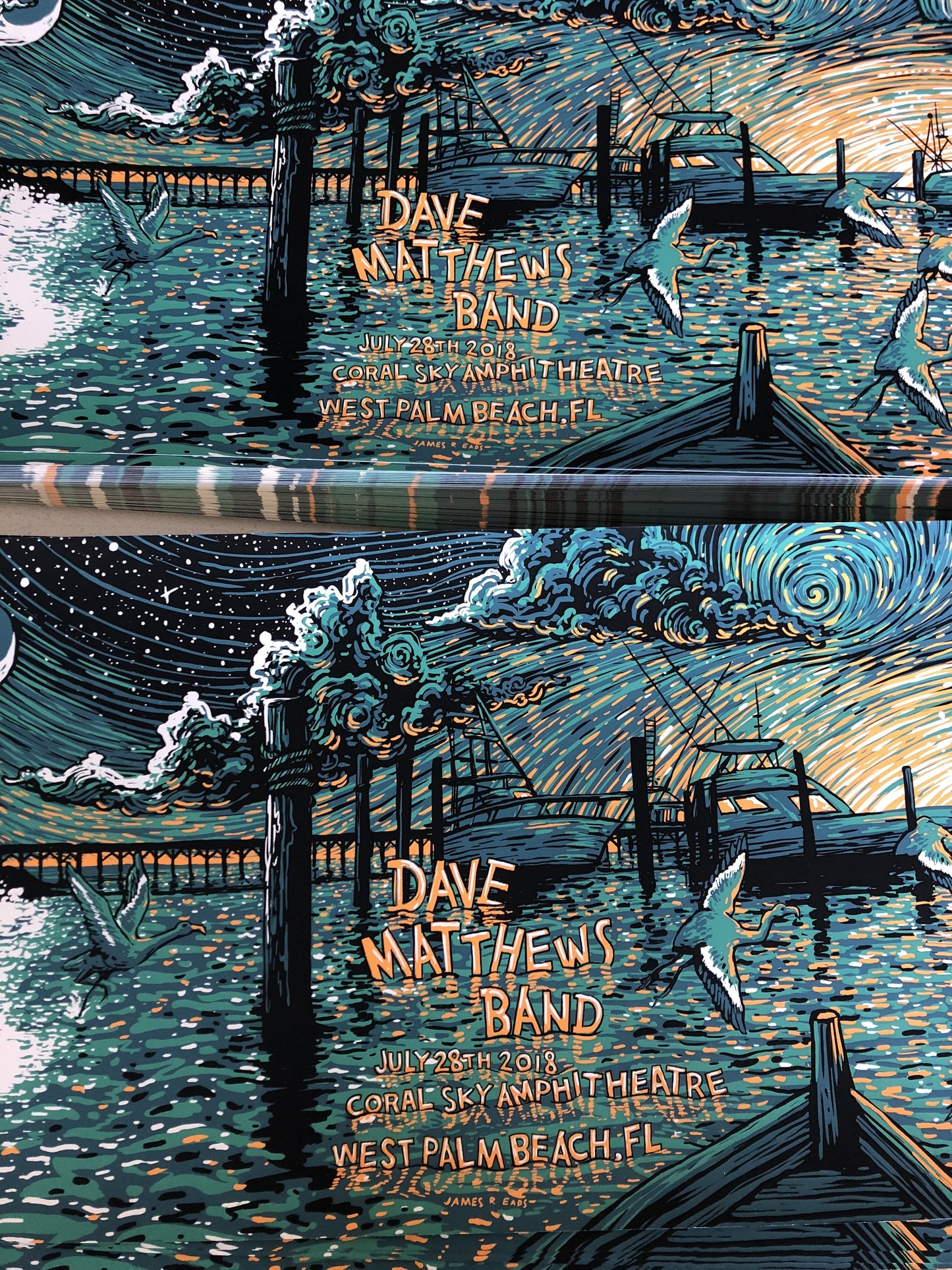 Dave Matthews Band WPB 2018 (AP Edition of 120) Print James R. Eads