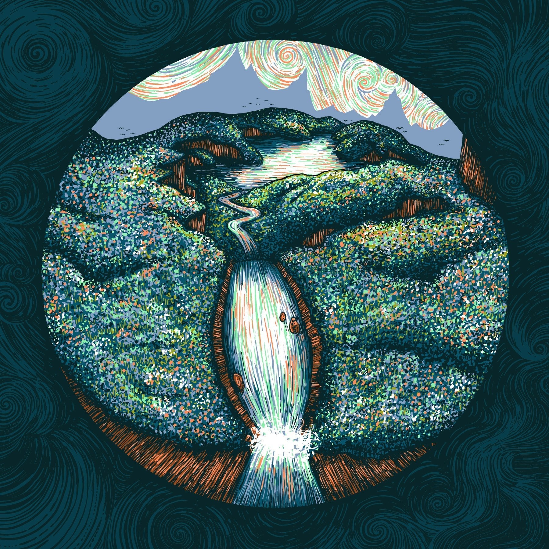 Flower Valley Rendering Flower Valley (Available at Posters 4 People) – James R. Eads Art