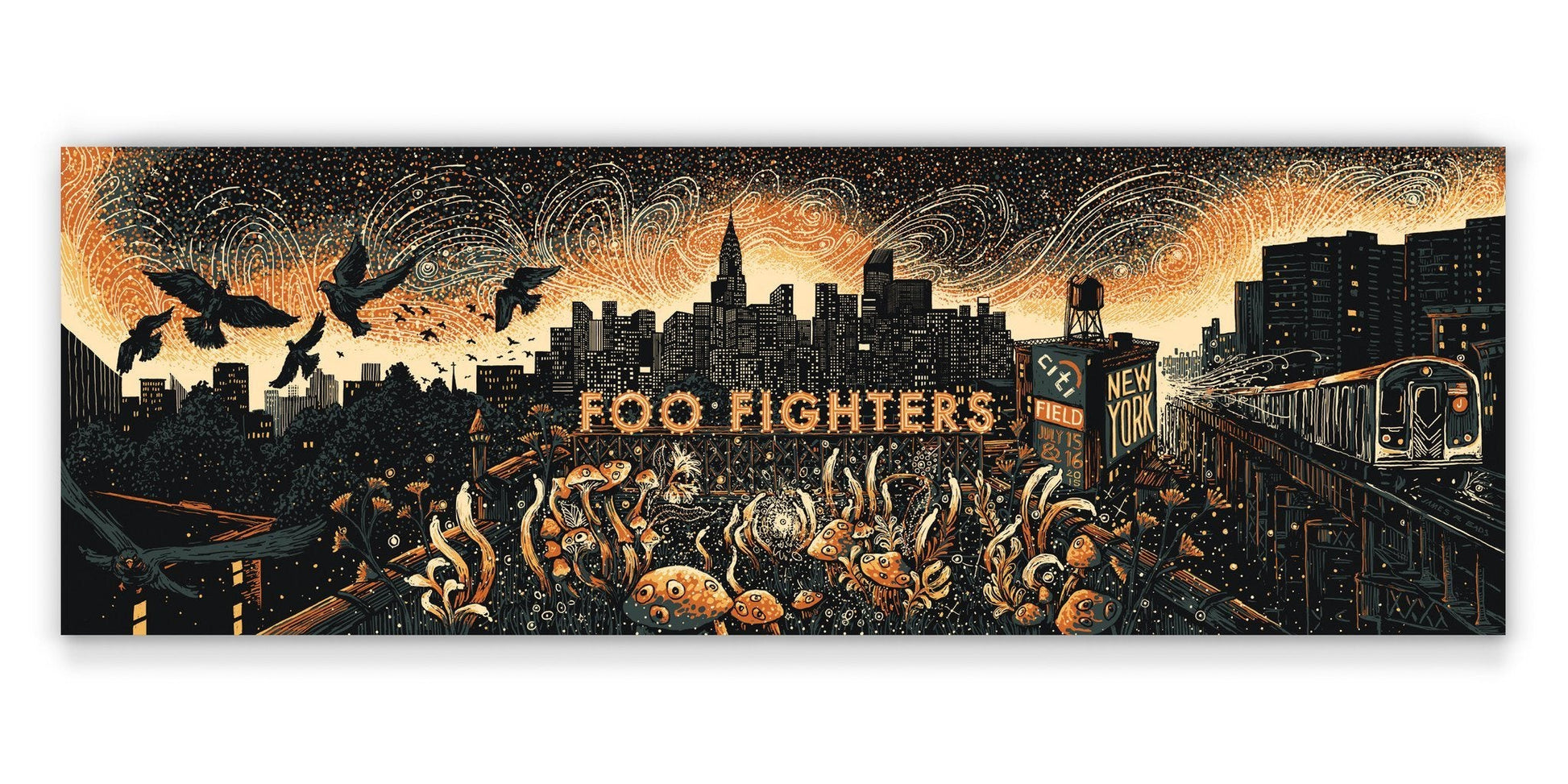 Foo Fighters NYC Sunset Variant (AP Edition of 40) Print James R. Eads