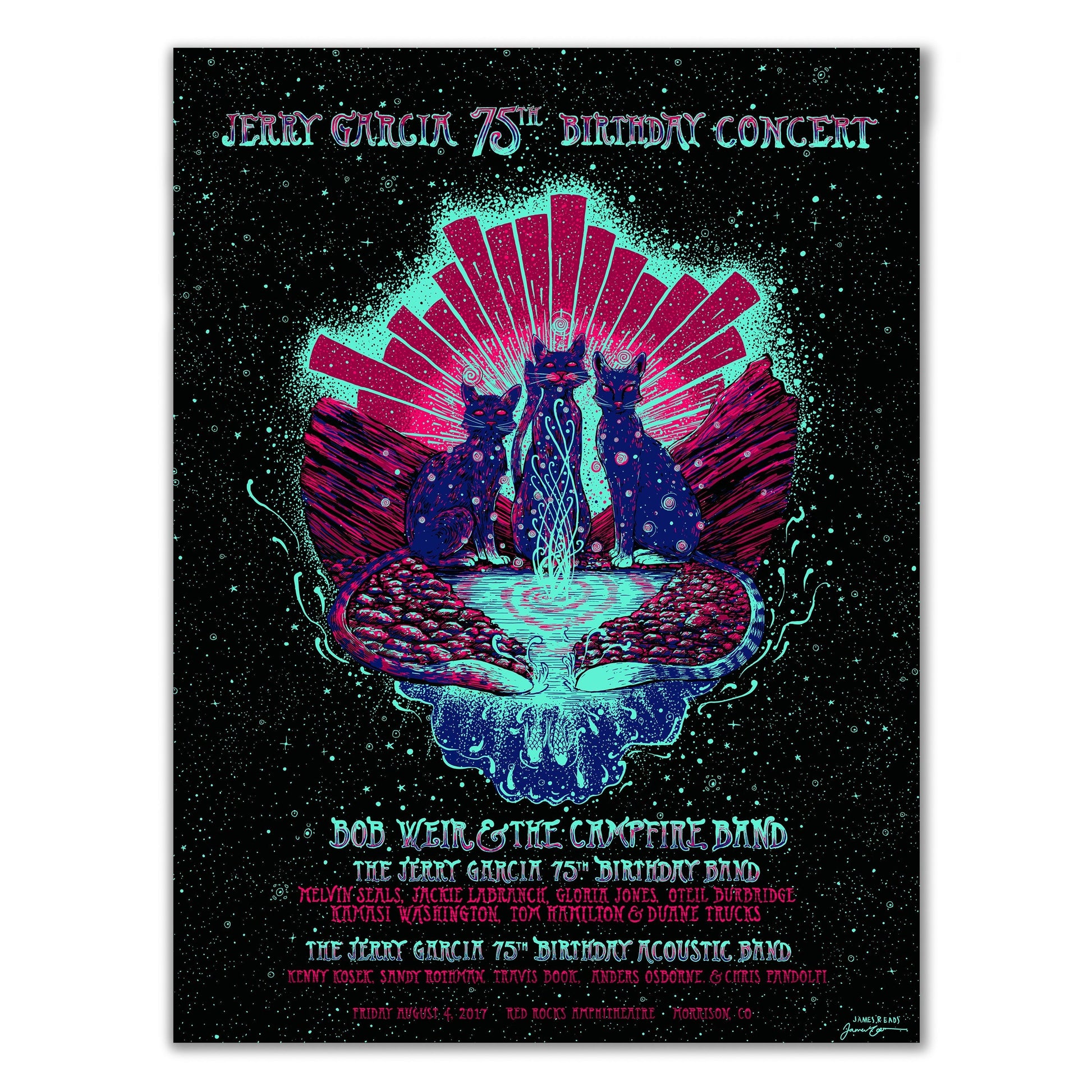Jerry Garcia 75th Birthday Concert (AP Edition of 50) Print James R. Eads