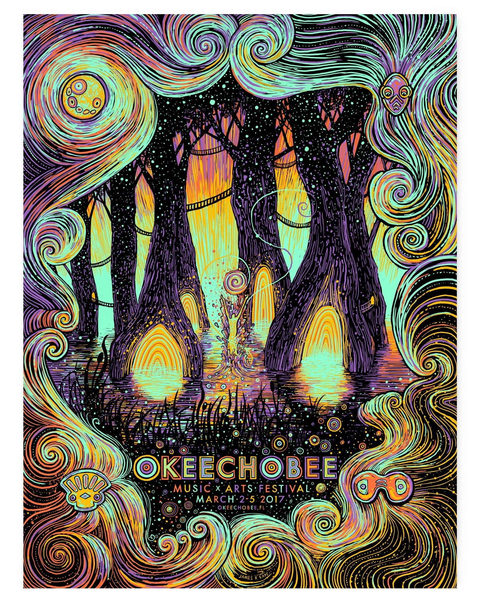 Okeechobee Fest Poster (Artist Edition of 50) James R. Eads