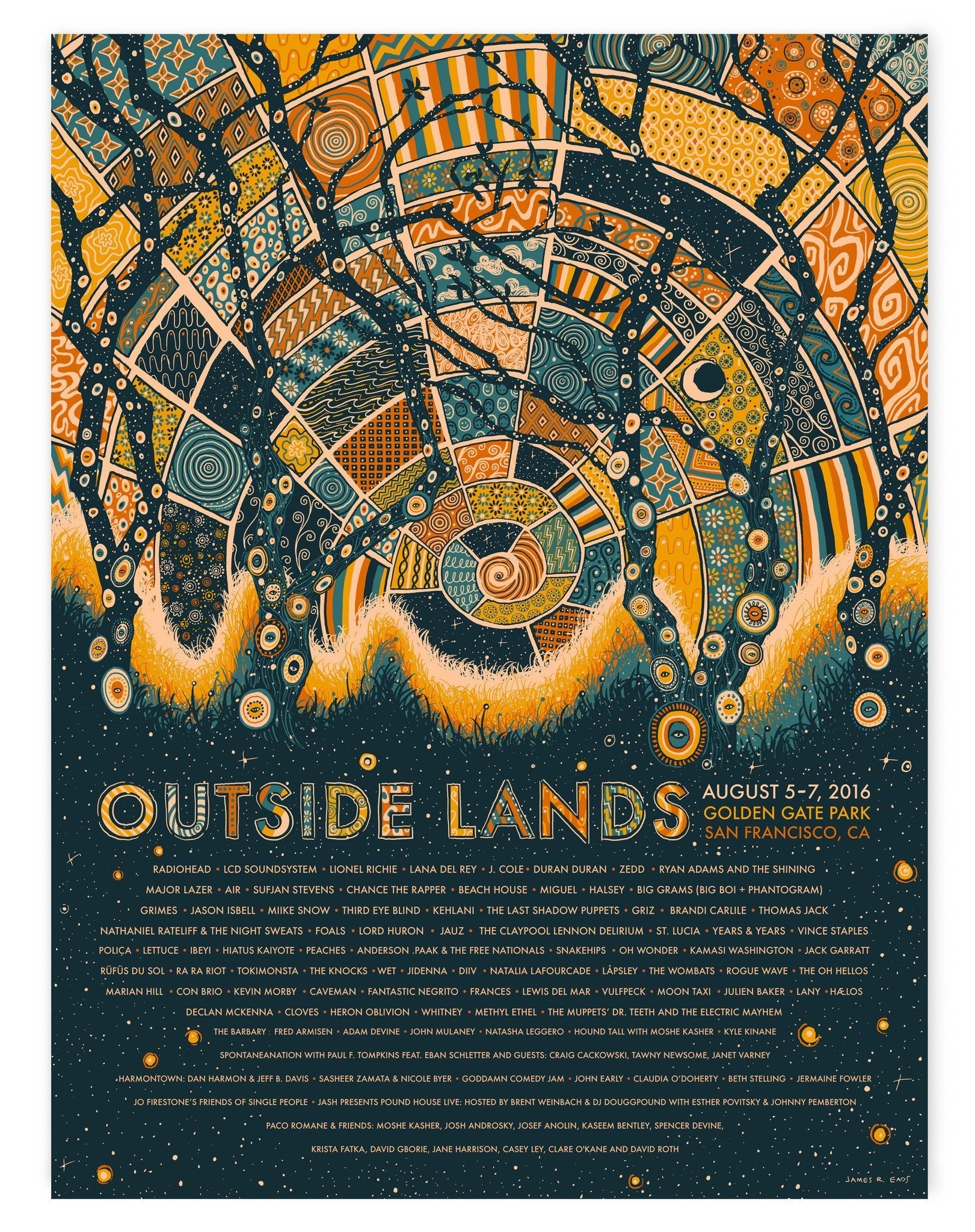 Outside Lands (AP Edition of 50) Print James R. Eads