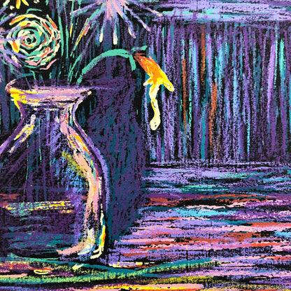 Purple Spaceflowers "Test Print" James R. Eads 