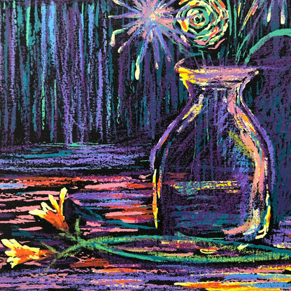 Purple Spaceflowers "Test Print" James R. Eads 