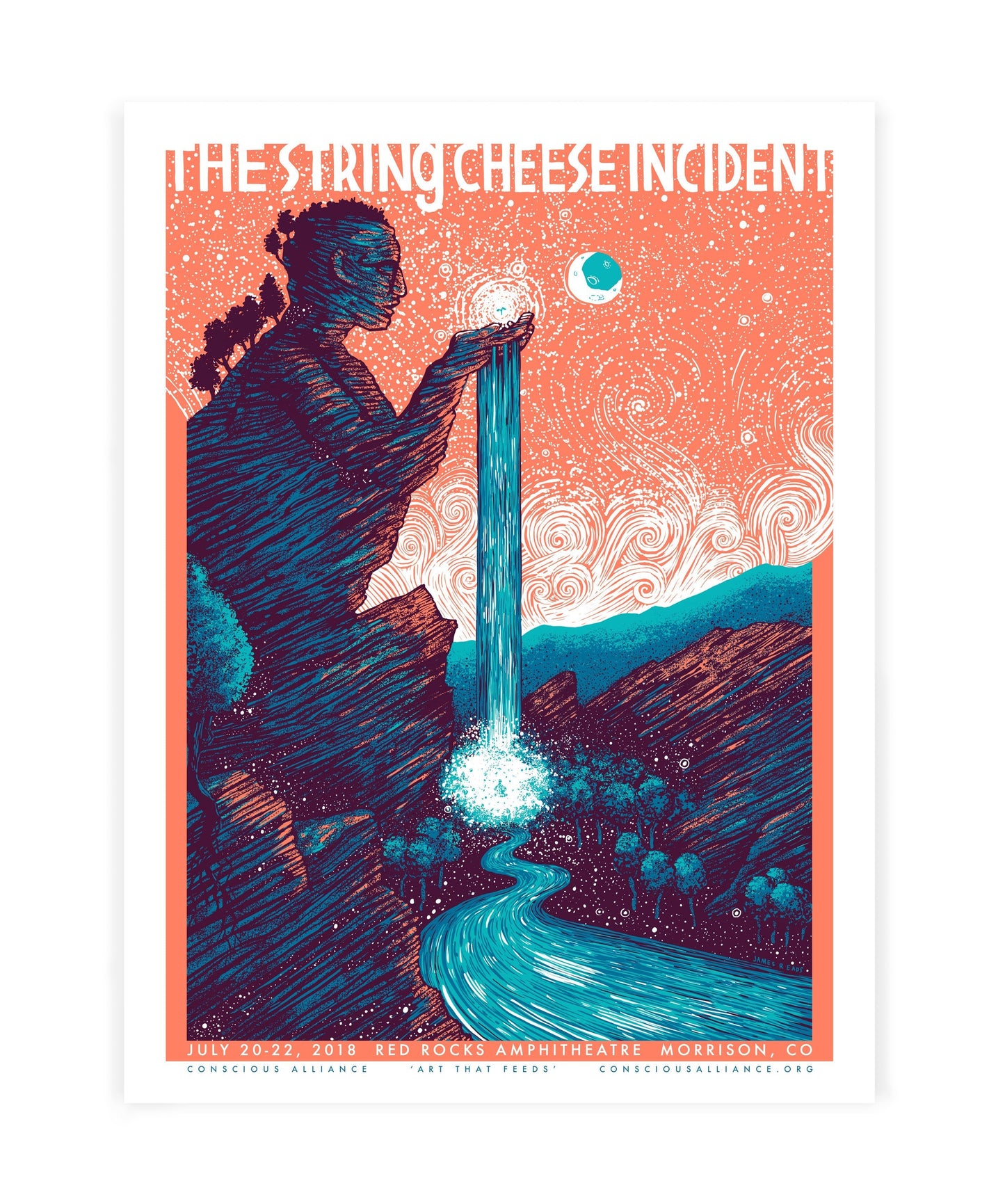 String Cheese Incident Red Rocks 2018 (AP Edition of 60) Print James R. Eads 
