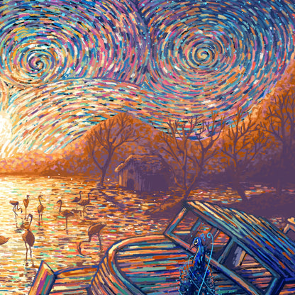 The Golden Hour (AP Edition of 20) Print James R. Eads