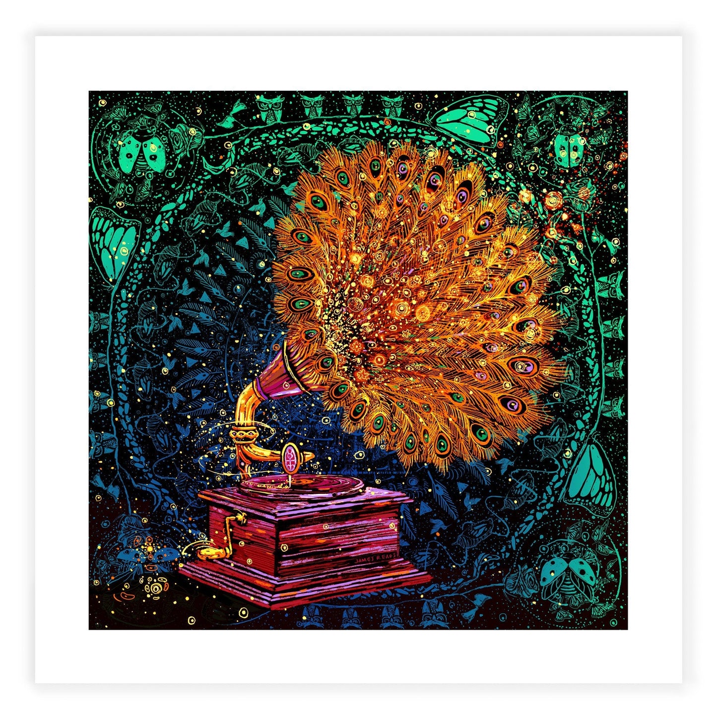 The Goldfeather Player (Limited Edition of 250) Print James R. Eads