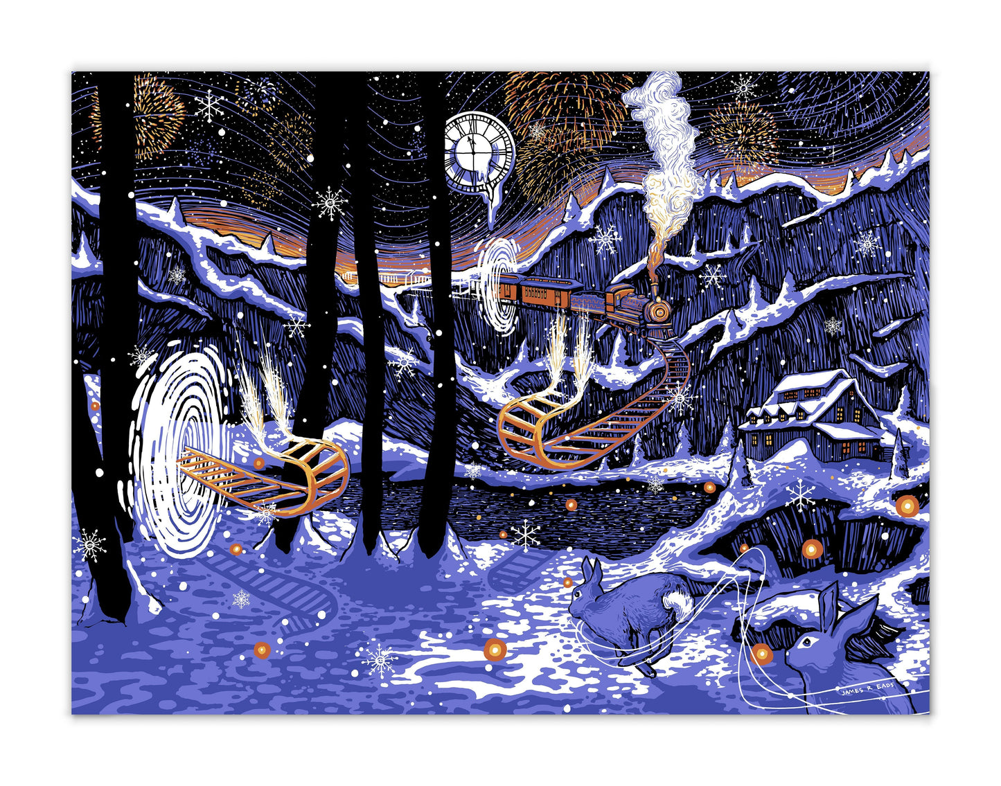 The Moon is a Clock (Limited Edition of 60) Print James R. Eads