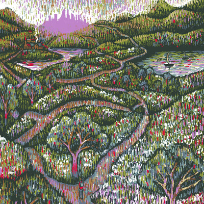 The Paths Passed (Rose Gold Foil Edition of 30) Print James R. Eads