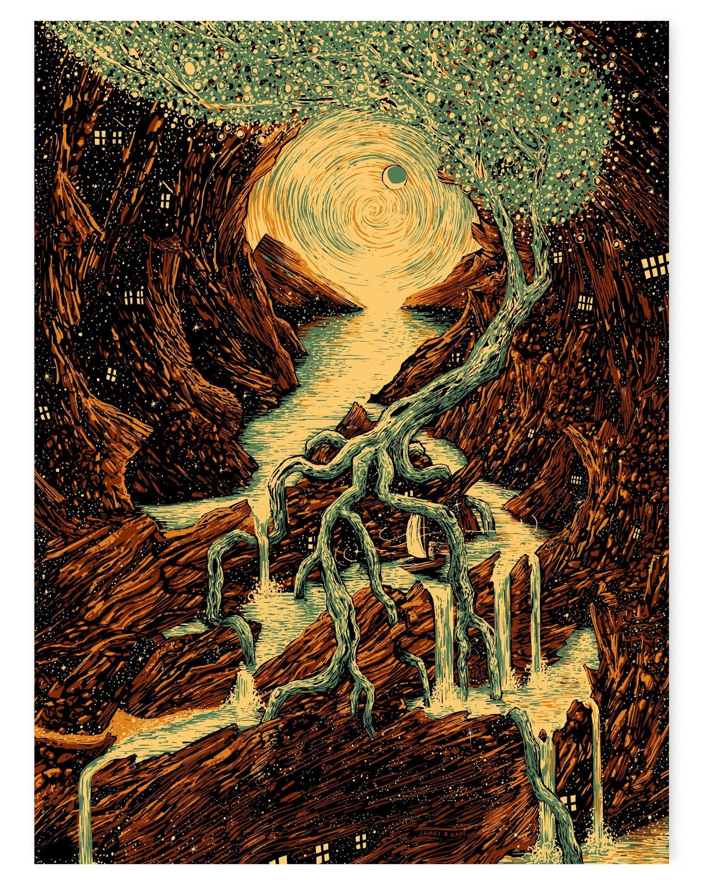 The Spelunkin Ship (Limited Edition of 50) Print James R. Eads